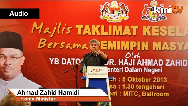 EXCLUSIVE: Carry on, Zahid tells 'Tiga Line' dons