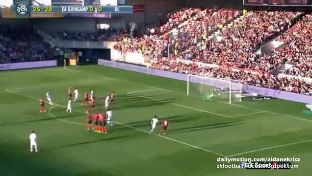 Nabil Fekir Fantastic Free-kick _ Guingamp v. Olympique Lyon - 15.08.2015 HD