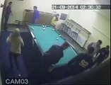 Crazy Russian Bar Brawl With Pool Sticks