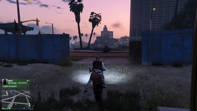 Gta online saut en moto sur une rampe fuunn