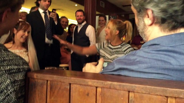 Amy Schumer in Irish singalong with Glen Handsard and Judd Apatow for newlyweds in Dublin pub