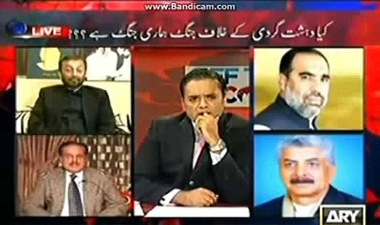 MQM Farooq Sattar Badly Insulted by General Hamid Gul at Live Programe