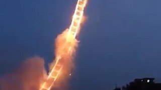 Sky Ladder - Amazing Pyrotechnic Artwork