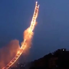 Sky Ladder - Amazing Pyrotechnic Artwork