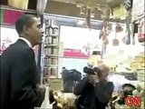 Obama gets annoyed by a fan