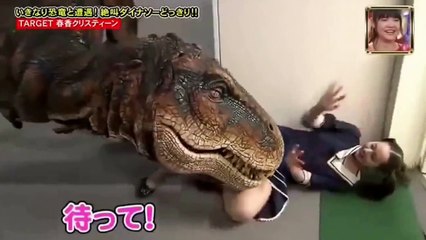 Funny Video Japanese Prank Show Dinosaur Prank Part 3
