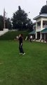 Imran Khan Playing Cricket With His Sons (15th August 2015)