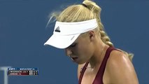 Tennis Ball Girl Saves The Day By Snatching Flying Bag