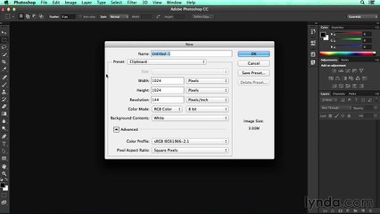 Photoshop Tutorial For Beginners Part (1)-(1) "Creating a new Photoshop document"