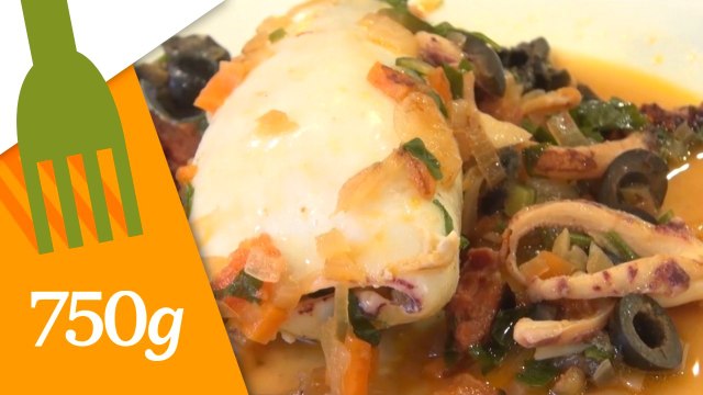 Recette de Calamars farcis ou Lulas recheadas - 750 Grammes