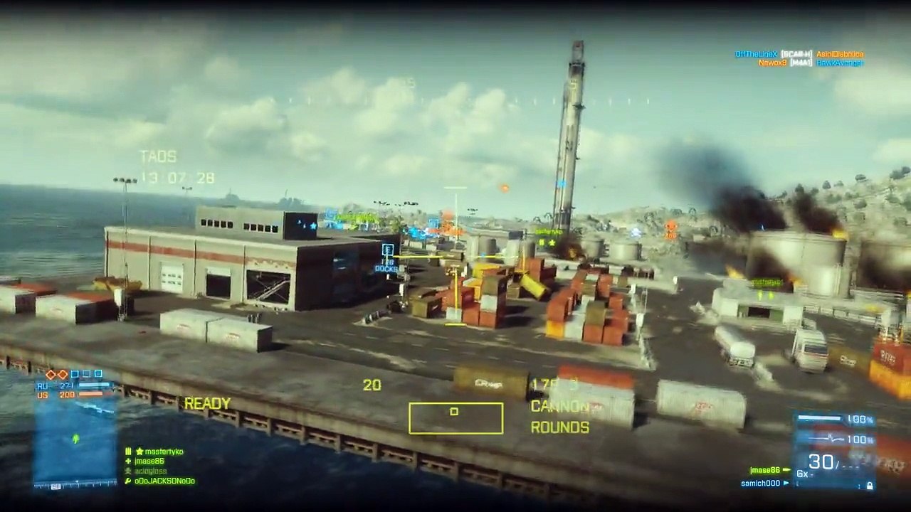 Battlefield 3 Online Gameplay - JackFrags - Multiplayer #7 - Mi-28 pilot and gunner footage - 1080p PC