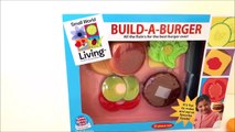 Toys For Children Best 2015  Build a burger Toy Food Hamburger Velcro Cooking Playset