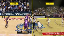 NBA Live Vs. NBA 2K15 Graphics Comparison (Xbox One)
