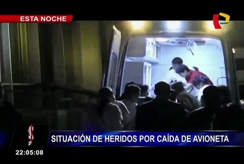 Esta es la situación de los heridos tras accidente de avioneta FAP