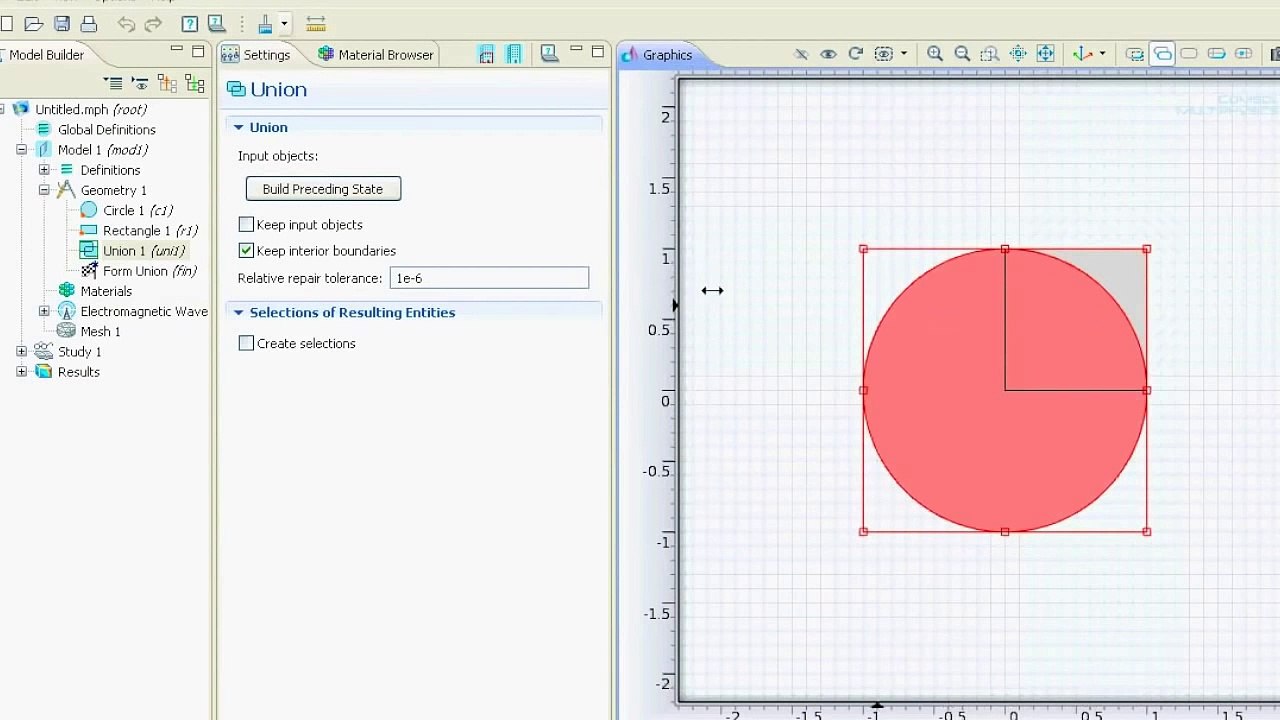 (04) Geometry Operations  I/II - COMSOL 4.2 Tutorial