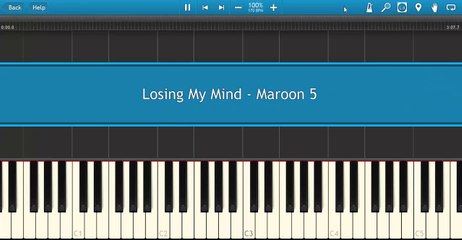 Losing My Mind - Maroon 5 (Synthesia)