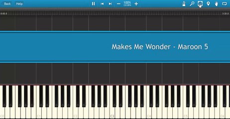 Makes Me Wonder - Maroon 5 (Synthesia)