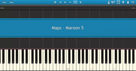 Maps - Maroon 5 (Synthesia)