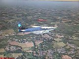 Cessna landing at deurne airport