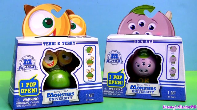 Monsters University Squishy Terri & Terry Roll a Scare Monster Disney Pixar Monster Inc 2 Toys