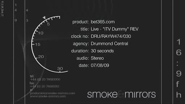 Ray Winstone bet365 Advert Live Odds