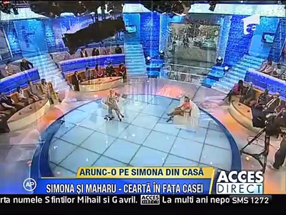 Acces Direct  Indignata, Simona Gherghe i a cerut Sensualei sa paraseasca platoul