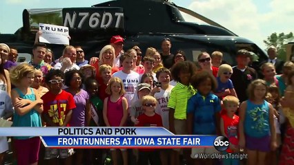Candidates Work the Crowds at Iowa State Fair