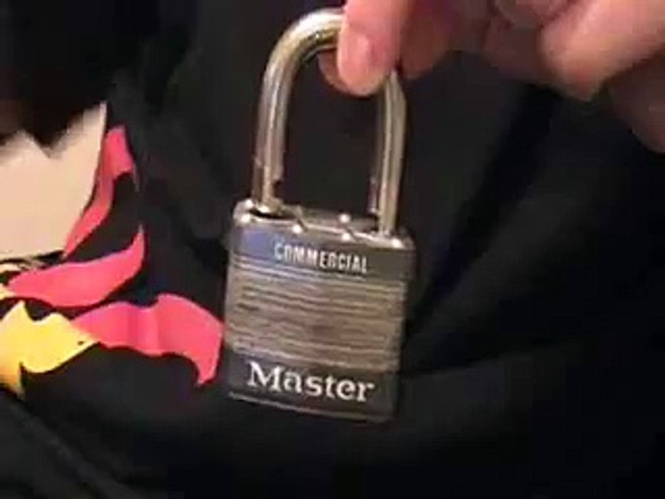 LockPick Master Lock Commercial #5 Lock Picking