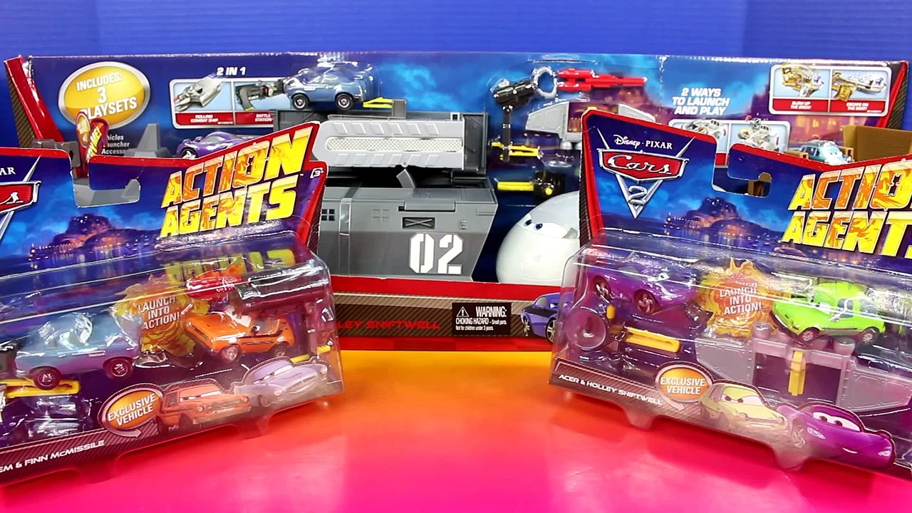 [Disney] Disney Pixar Cars 2 Action Agents With Mater Finn McMissile Lemons Spy Train #32