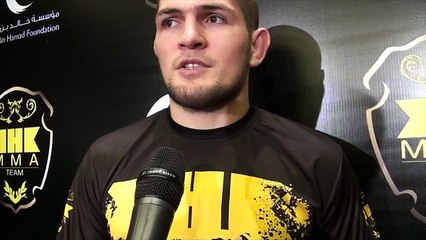 Khabib Nurmagomedov on joining KHK team in Bahrain, December comeback