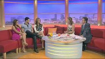 Kellan Lutz, Ashley Greene & Nikki Reed at GMTV