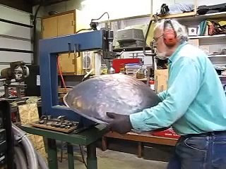 Copper Gardens deep copper Bowl forming