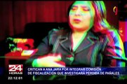 Critican a Ana Jara  por integrar Comisión de Fiscalización que investigará pérdida de pañales