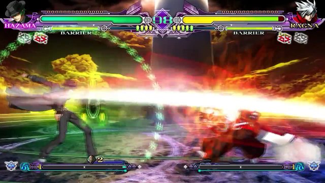 Blazblue continuum shift 2 unlimited hazama vs ragna