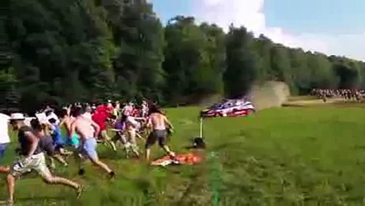 Rally Car Crashes Into Crowd compilation 2015