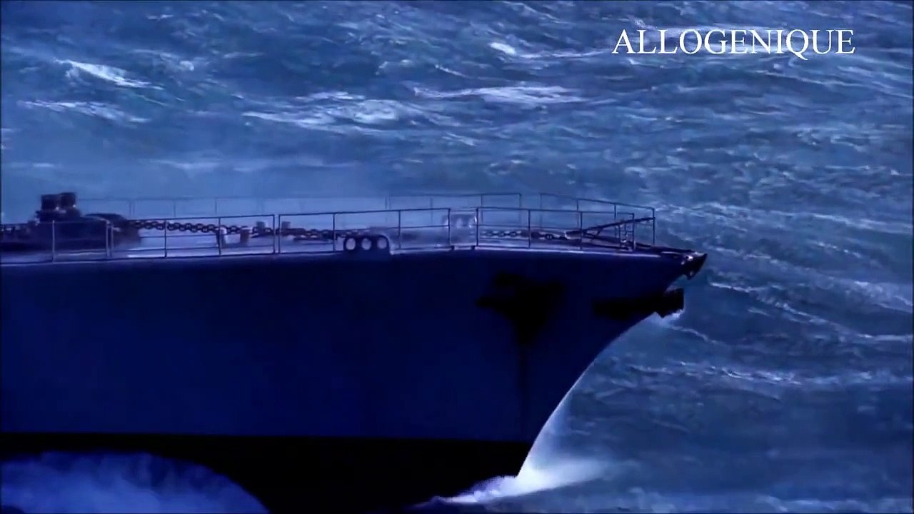 FREGATE FRANÇAISE : EN PLEINE TEMPETE " Force 11 " Échelle de Beaufort . HD1080p