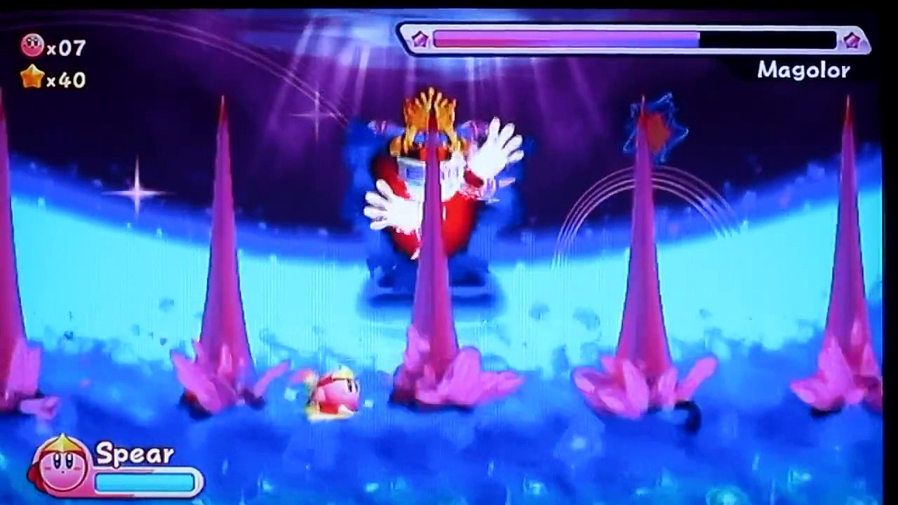 Kirby Return to Dreamland:Boss Magolor stage 1