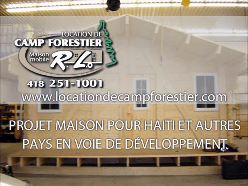 Maison à assembler pour Haiti et autres pays en voie de développement