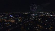 Disneyland Fireworks, DJI P3 drone aerial