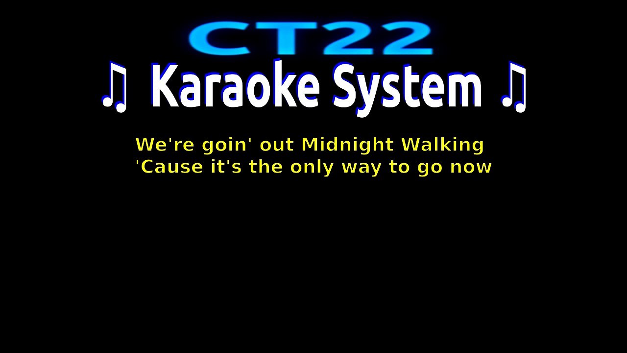 Simple Mind - Midnight Walking KARAOKE HD
