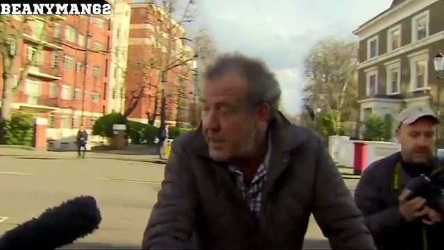 Clarkson tells reporters to leave the man who he hit alone, because none of it is his fault...