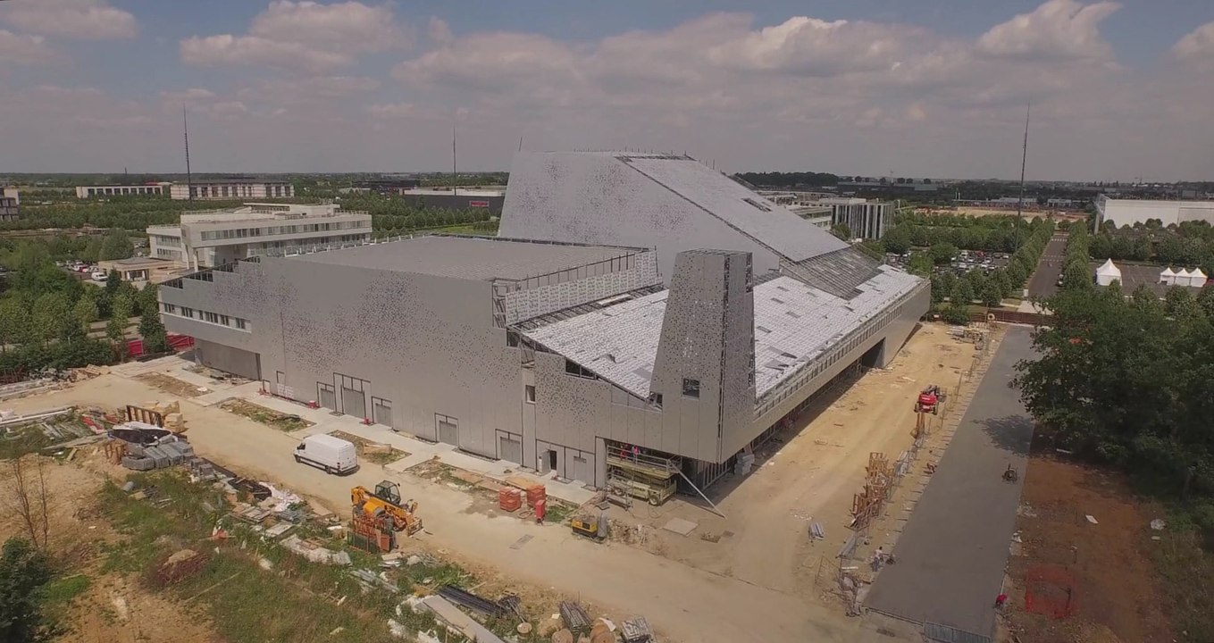 Le chantier du Théâtre-Sénart vu du ciel - Drone DJI Inspire 4K
