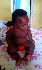 My baby clapping and dancing for daddy