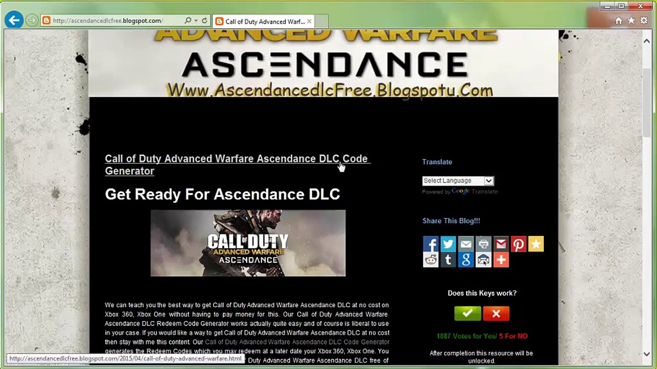 How to Get Call of Duty Advanced Warfare Ascendance DLC Code Generator Free