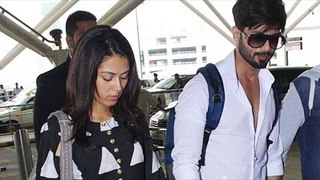 Shahid Kapoor and Mira Rajput SPOTTED at AIRPORT
