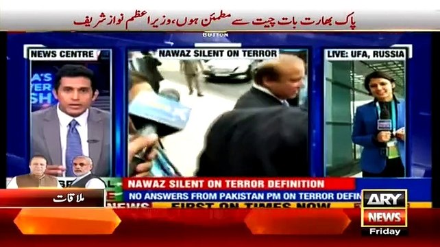 See what PM Nawaz Sharif Talked with PM Narendra Modi during their Meeting in Ufa - Video Dailymotion