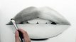 How to Draw realistic lips speed painting drawing HD