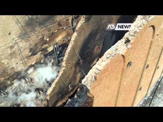 "DOPO L'INCENDIO POSSIBILI ALTRI CROLLI"