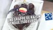 Une grappe de raisin vendue 7.500 euros