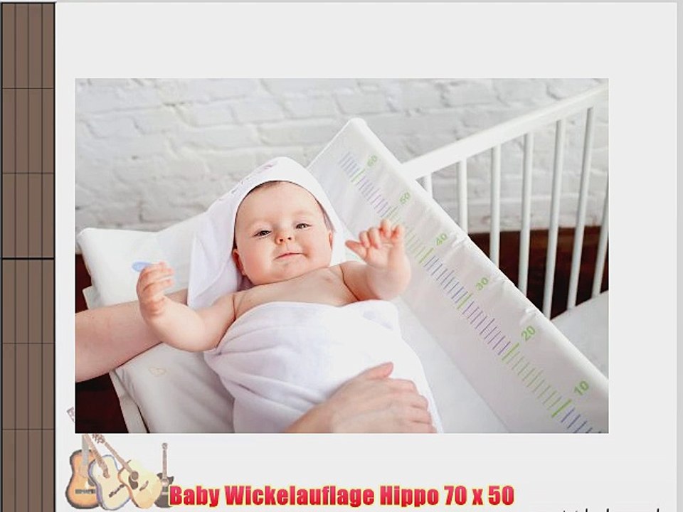 Baby Wickelauflage Hippo 70 x 50